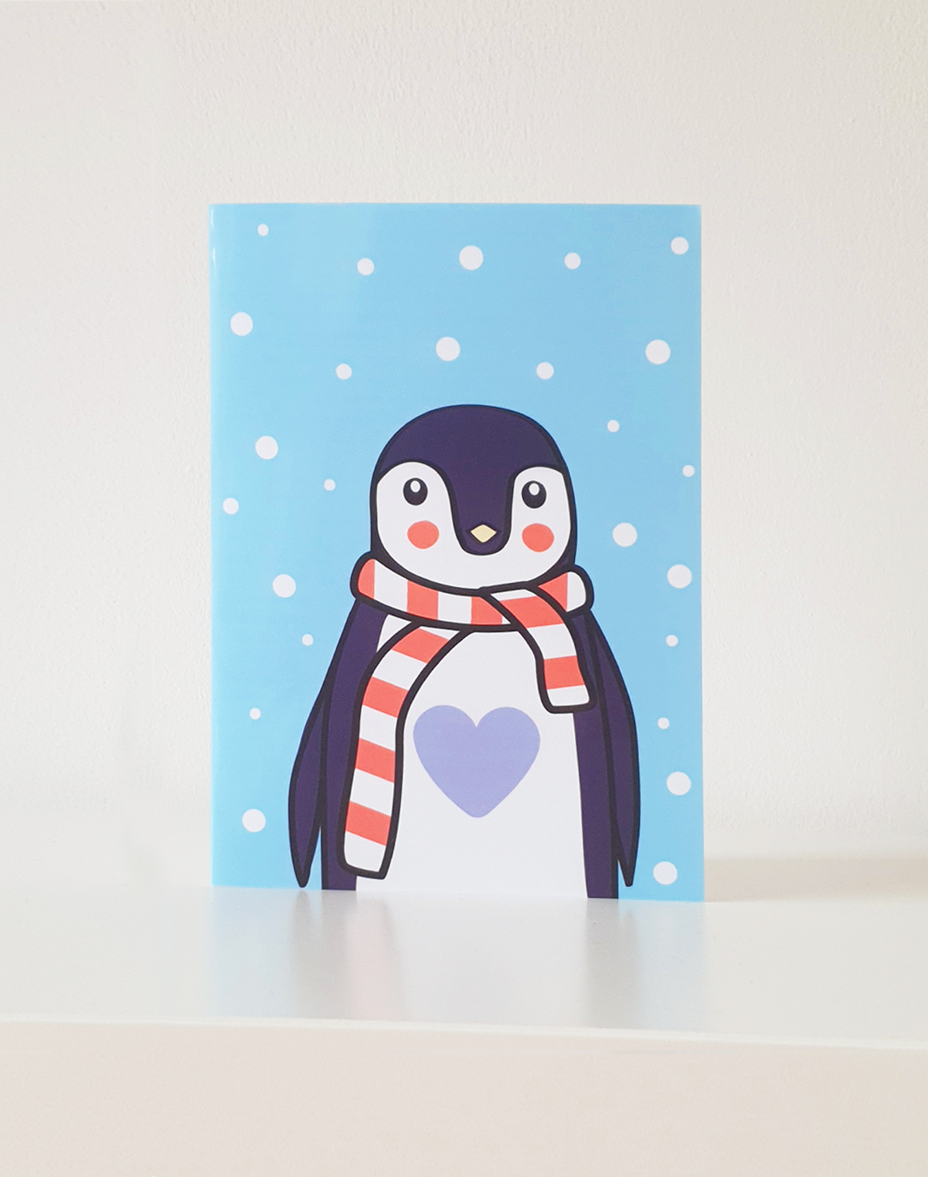 carte de voeux pingouin